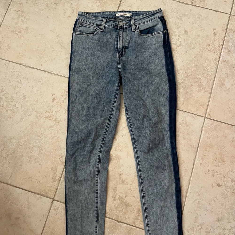 Classic Denim acid wash Skinny Jeans